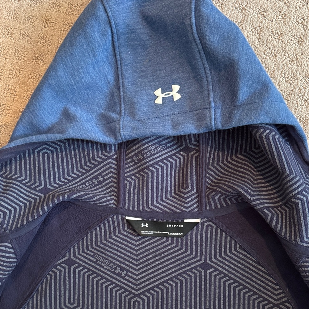 NWOT Under Armour Navy Hoodie with Logo